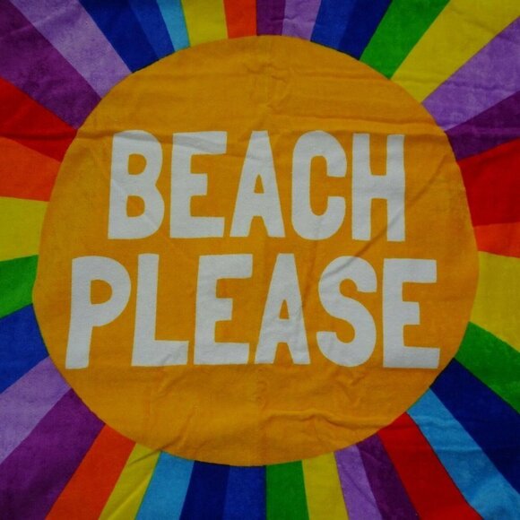 Cynthia Rowley PRIDE Beach Towel 36x70  Rainbow 🌈Oversized Summer NWT - Picture 4 of 9